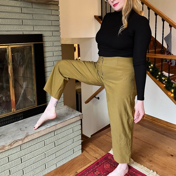 5/30🦄- Signature Unique Camel Wide Legged Slacks by Babette SF - Picture 9 of 10